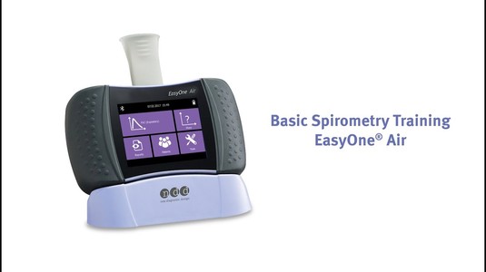 Spirometry Demonstration - EasyOne Air spirometer