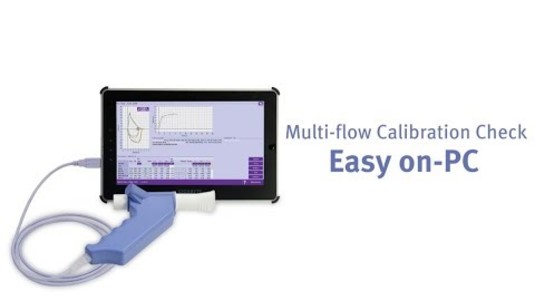 Multi-flow Calibration Check - Easy on-PC spirometer