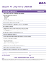 EasyOne Air Competency Checklist 