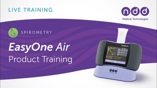 Live spirometry training with the EasyOne Air - Oct 26