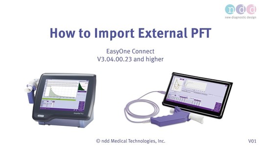 ndd Video Guide - How to Import External PFT
