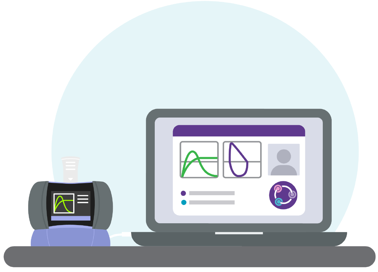 Easyone spirometer and connectivity